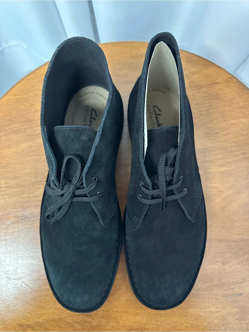 Clarks bushacre II Black Suede Men’s Chukka Boots size 11.5 new in box